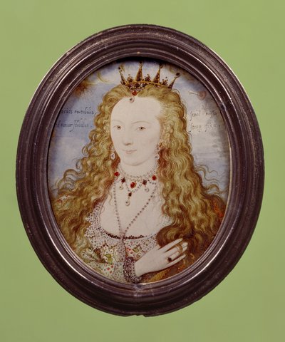 Elizabeth Stanley, Contessa di Huntingdon, c.1601-10 da Nicholas Hilliard